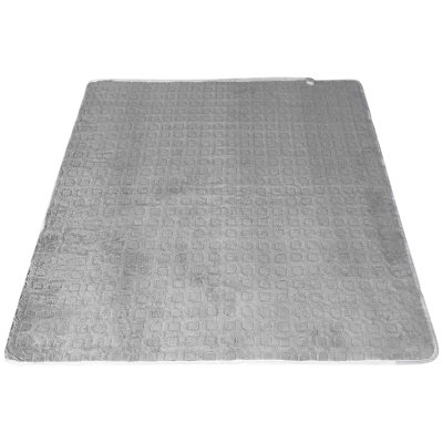 Picture of Electric Bed Warmer - Electric Under Blanket - Single Bed Size (60inch x 32 inch) with 3 Heat Settings & Dual Safety Feature with Over Heat Protection - Color: Light Ash