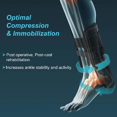 Picture of Ankle Splint | Post-Operative & Cast Rehabilitation | Tynor Black