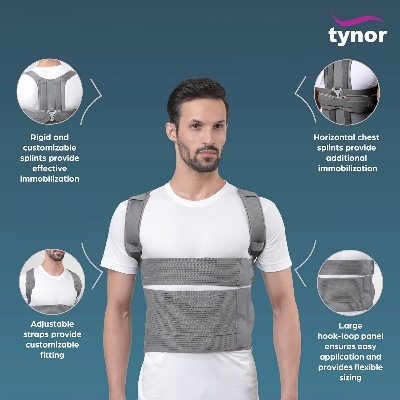 Picture of TYNOR Taylor's Brace Short, Grey,-Universal Size Grey