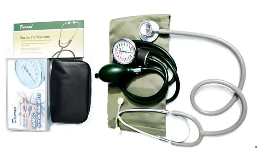 Picture of Dearon Blood Pressure Machine Monitor Sphygmomanometer- Analog Aneroid BP Machine-Health Proo 