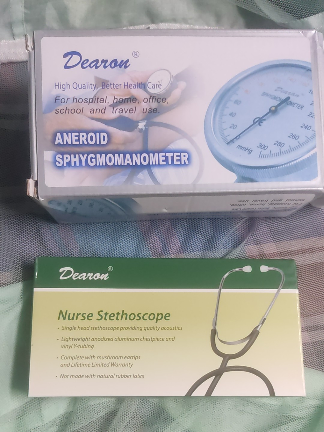 Picture of Dearon Blood Pressure Machine Monitor Sphygmomanometer- Analog Aneroid BP Machine-Health Proo 