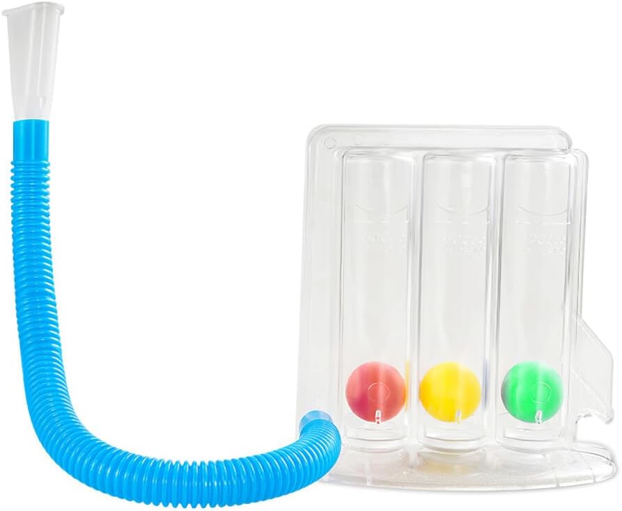 Picture of Deep Breathing Lung Exerciser Meter Spirometer Trainer Safe Breath New Multicolor
