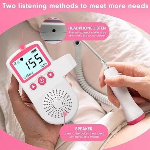 Picture of Fetal Doppler - Your Portable Companion for Pregnancy: 50-230M Measuring Hz, LCD Display, Pocket Size- Health Proo Multicolor