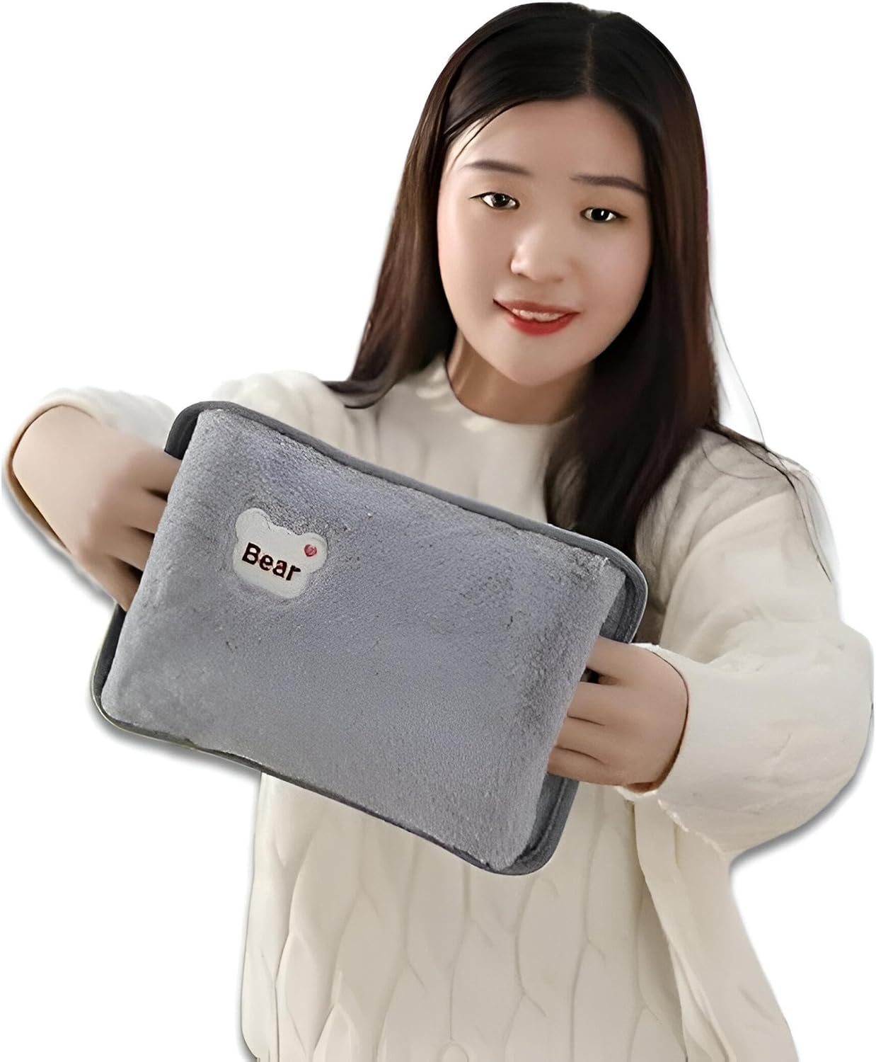Picture of Electric Hot Water Bottle Advanced Technology for Back Neck Belly Full Body Heating with Auto Shut-Off, Useful for Hands Feet Belly No Random Fill (Medium 25 * 18cm) 