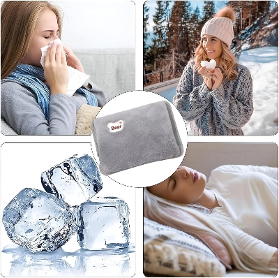 Picture of Electric Hot Water Bottle Advanced Technology for Back Neck Belly Full Body Heating with Auto Shut-Off, Useful for Hands Feet Belly No Random Fill (Medium 25 * 18cm) 