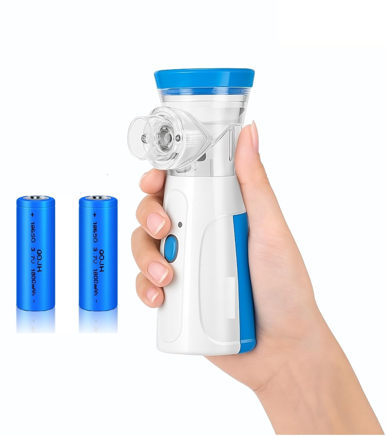 Picture of Portable Mesh Nebulizer Handheld, One Touch Operation, No Noise, High Nebulization Rate, Personal Inhalers For Breathing Problems Lightweight, Travel Friendly Nebulizer For Adults & Kids Multicolor