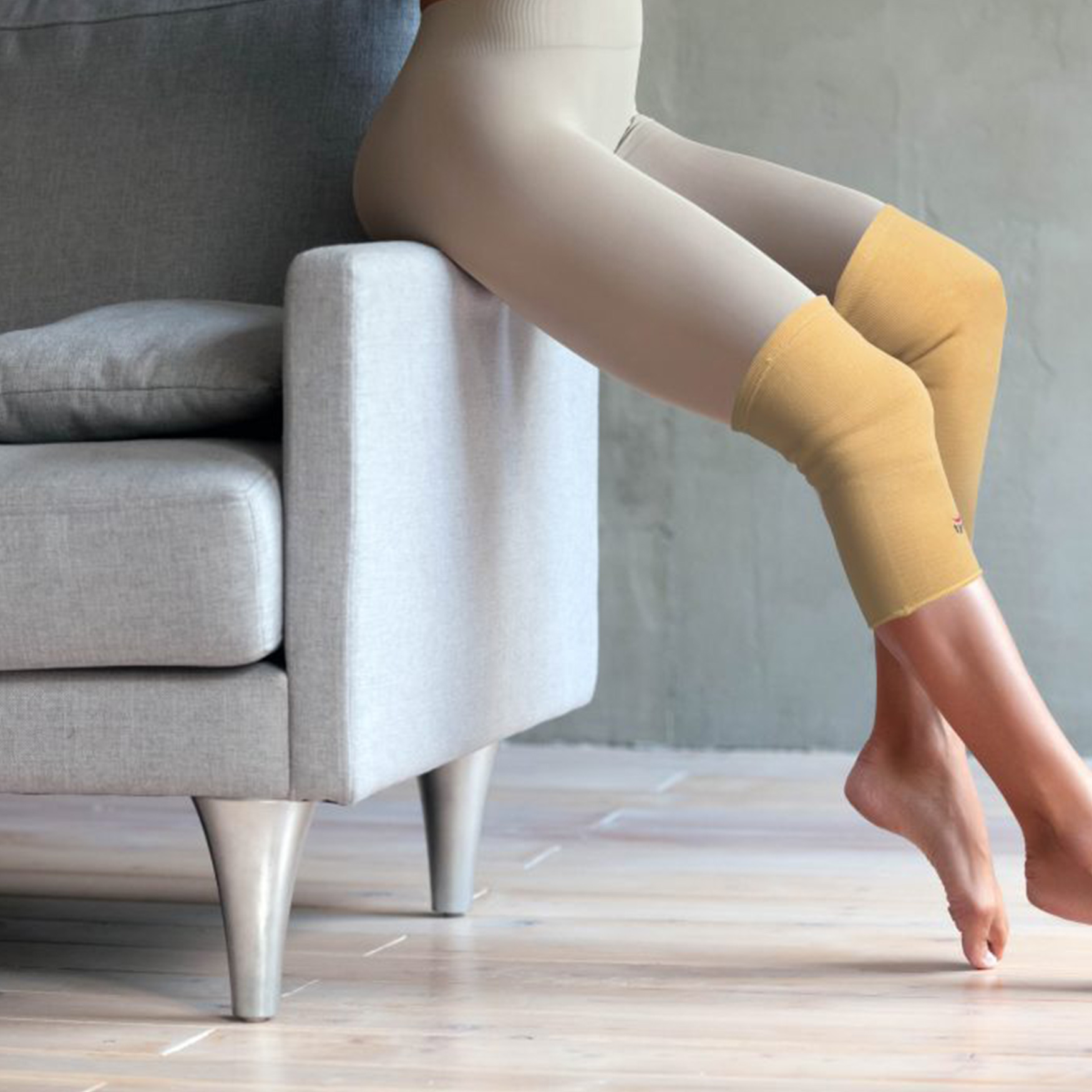 Picture of Tynor Knee Cap Pair(Relieves Pain, Support, Uniform Compression) Beige