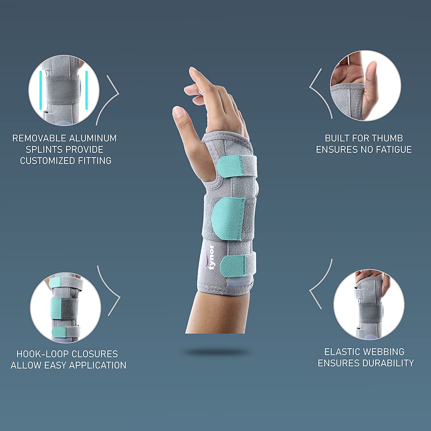 Picture of TYNOR Forearm Splint Universal Support & Immobilization 