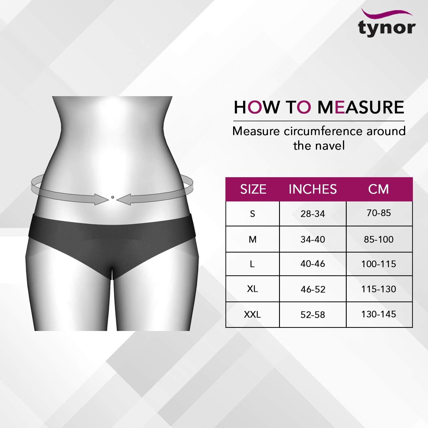 Picture of Tynor Contoured L.S. Support belt(Immobilization, Posture Correction, Back Pain Relief) Grey