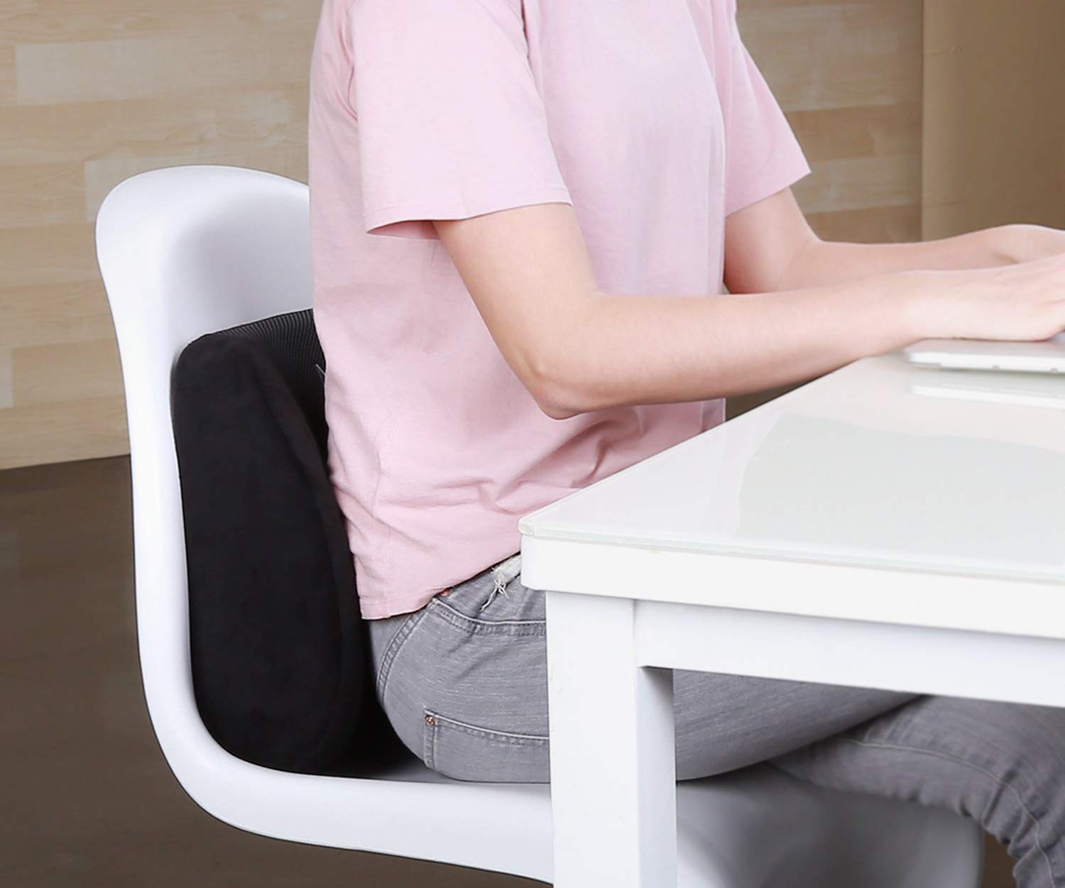 Picture of Lower Backrest Pillow – Foam Lumbar Support for Office Chair, Car Seat, Home & Travel | Ergonomic Foam Backrest Cushion for Back Pain Relief & Posture Correction Multicolor