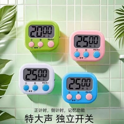 Picture of Timer Reminder Kitchen TImer Digital Timer Manual Countdown Alarm with Stand Wall Mounted 