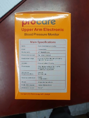 Picture of ProCare 650S Upper Arm Digital Blood Pressure Monitor Bp Machine with Voice Broadcast Multicolor