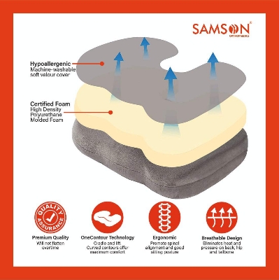 Picture of Coccyx Cushion Seat Samson Grey