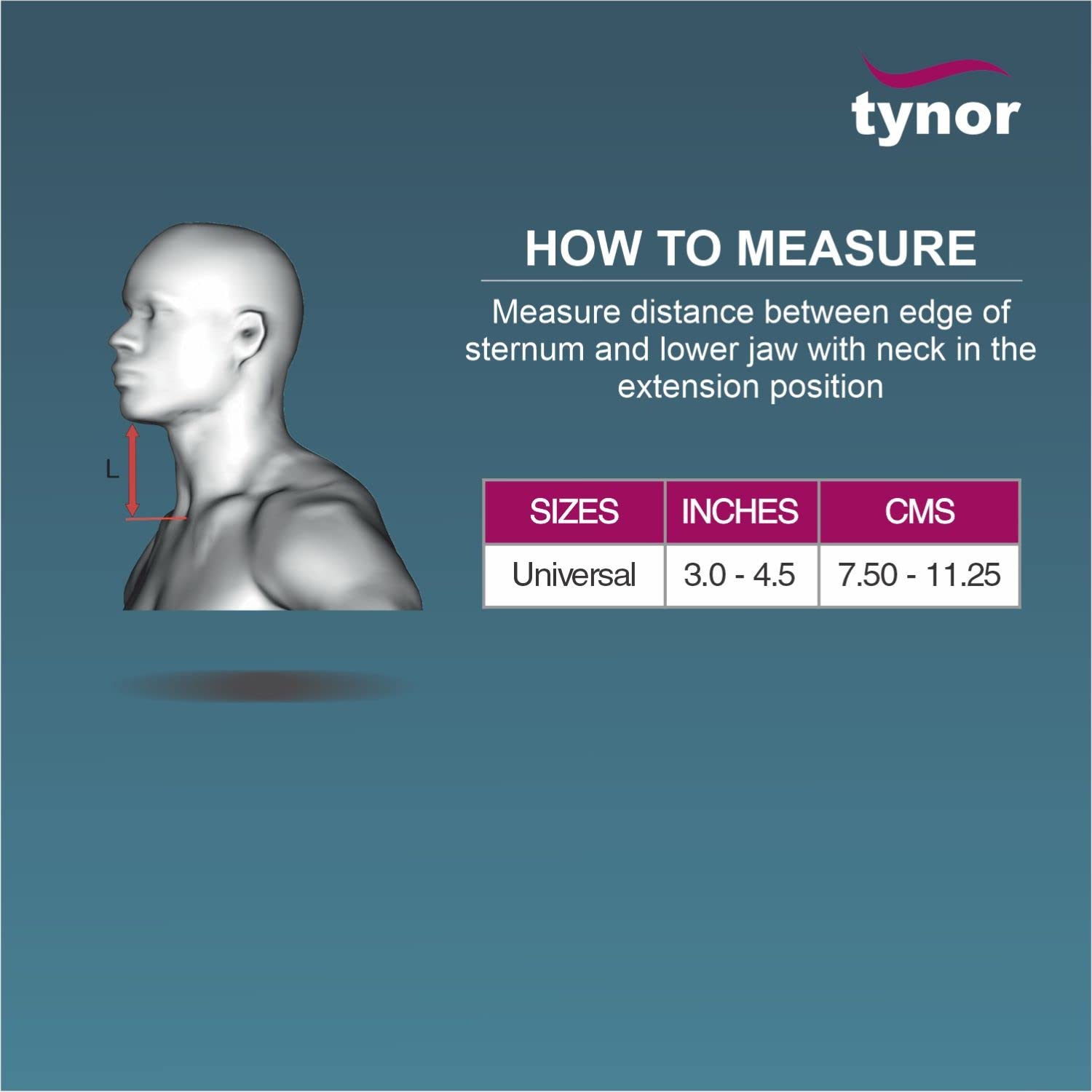 Picture of TYNOR Contoured Cervical Pillow, Grey, Universal Size, 1 Unit Grey