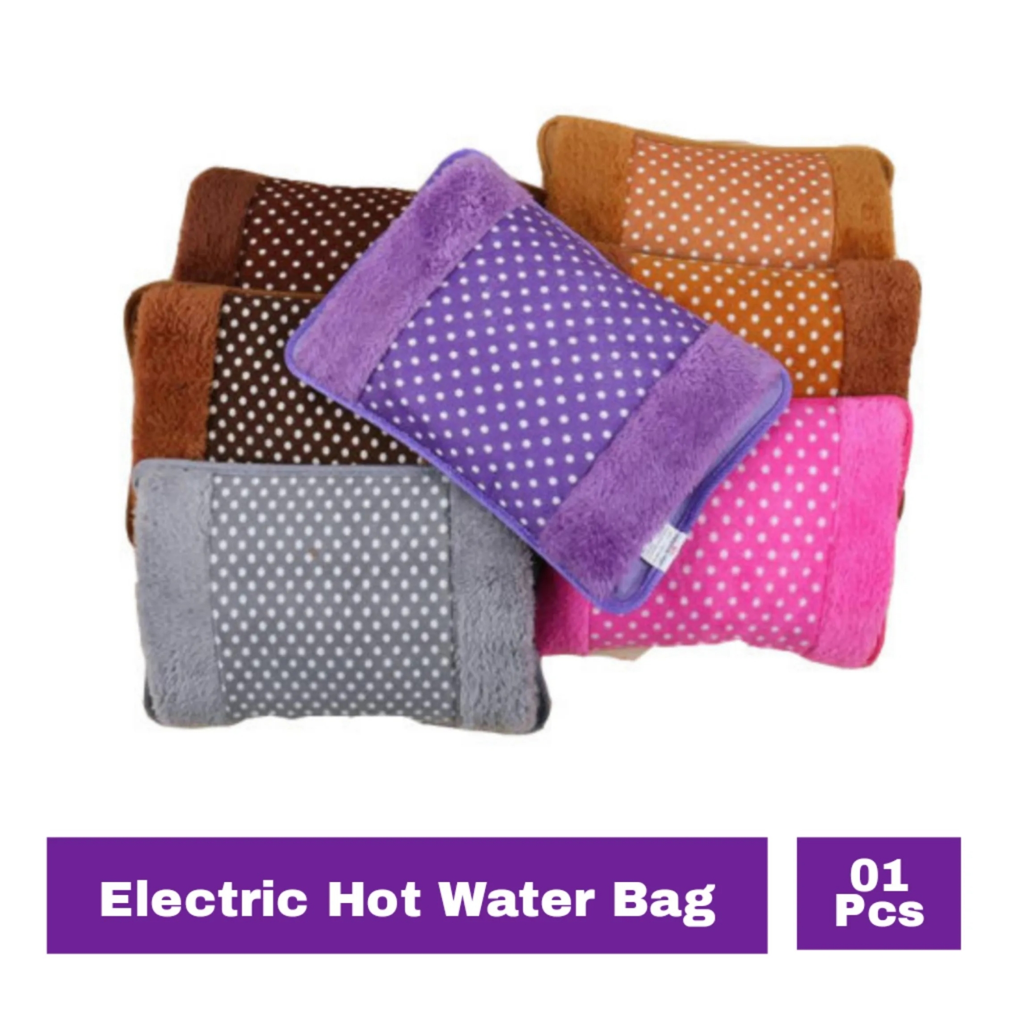 Picture of Electric Hot Water Bag / Heat Pillow and Pain Remover By Shop Exclusive - Multicolour - hot water bag 