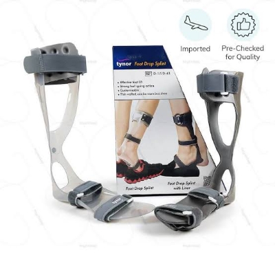 Picture of Tynor Foot Drop Splint(Foot Support, Perfect fitting,Customizable,Comfortable, Durable,Easy to use) 