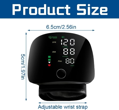 Picture of New Automatic Digital Wrist type Blood Pressure Machine/ BP Machine Digital Blood Pressure Machine Multicolor