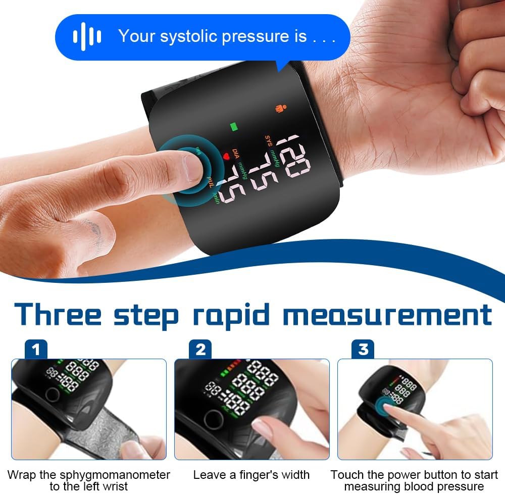 Picture of New Automatic Digital Wrist type Blood Pressure Machine/ BP Machine Digital Blood Pressure Machine Multicolor