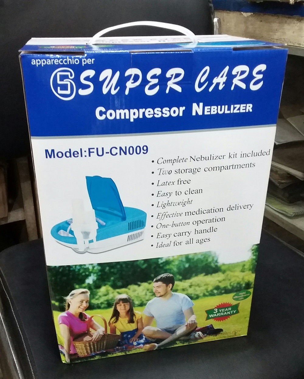 Picture of Super care compressor nebulizer Multicolor