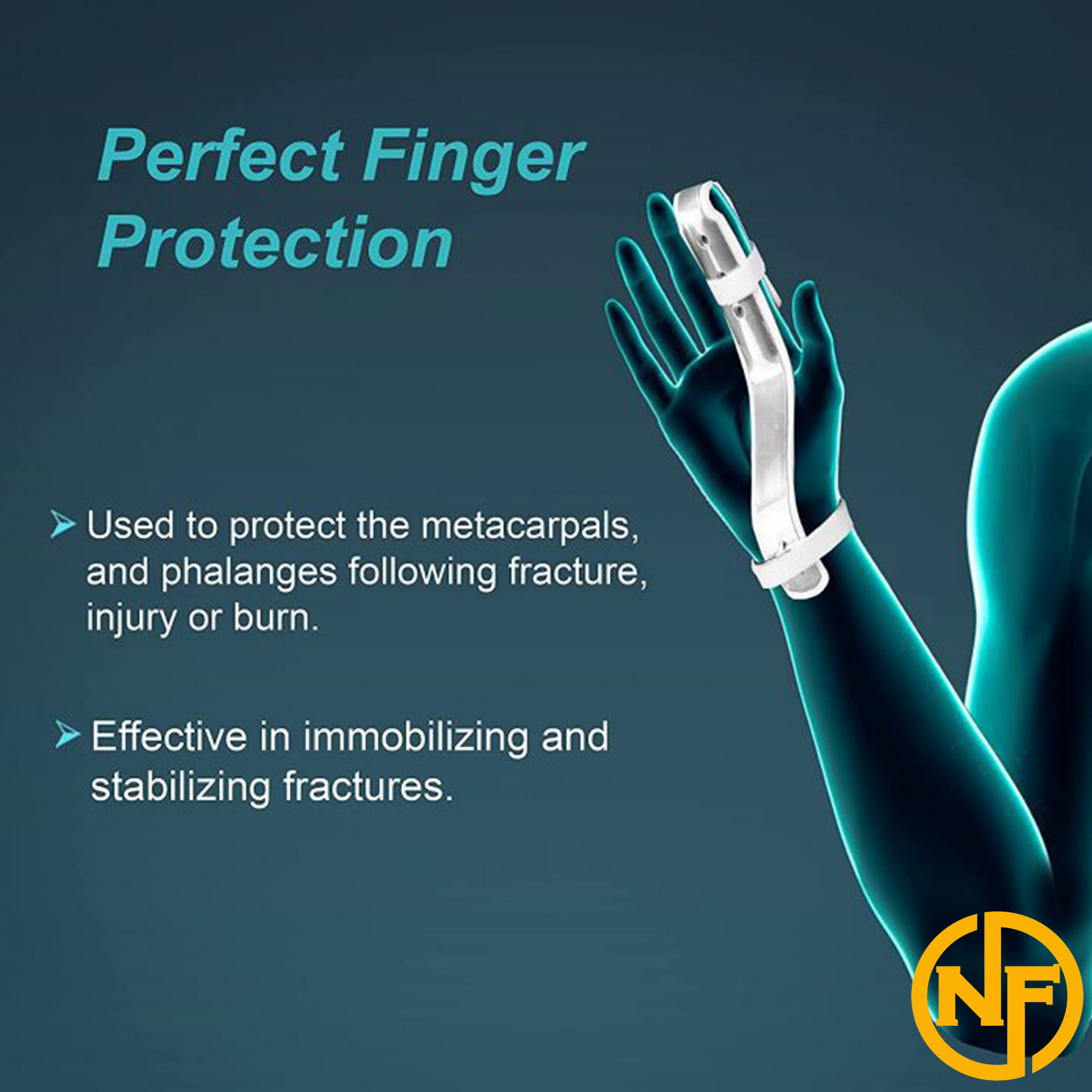 Picture of Tynor Finger Extension Splint (Injured Finger Immobilization) Multicolor