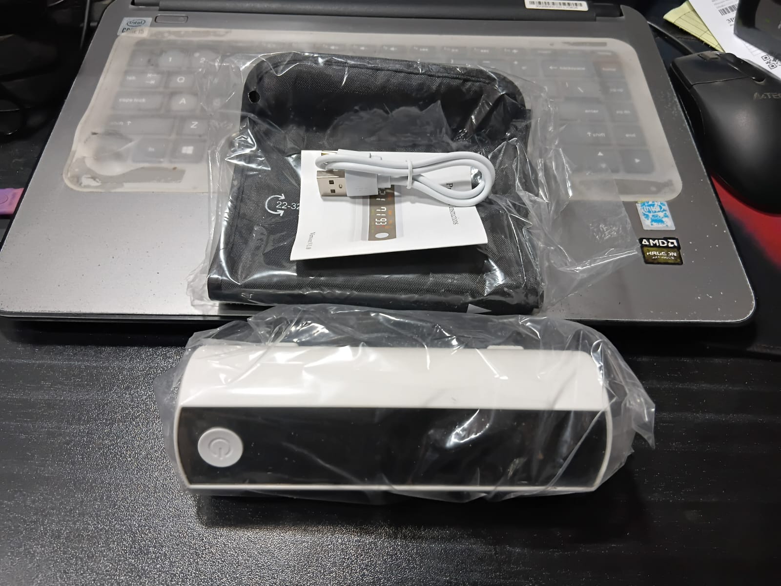 Picture of LCD Screen Sphygmomanometer, Rechargeable Li-ion Battery, English Voice, Large LCD Screen, Blood Pressure Monitor, Tonometer, Arm Multicolor