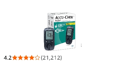 Picture of Accu Chek Active Blood Glucose Meter with 10 Strips Multicolor