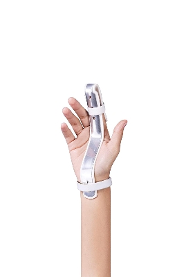 Picture of Tynor Finger Extension Splint (Injured Finger Immobilization) White
