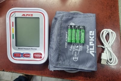 Picture of ALPK-2 Automatic Digital LCD Blood Pressure Monitor ১ বছর এর রিপ্লেসমেন্ট গ্যারান্টি Upper Arm Electronic Check Heart Beat Pulse Sphygmomanometer Machine Multicolor