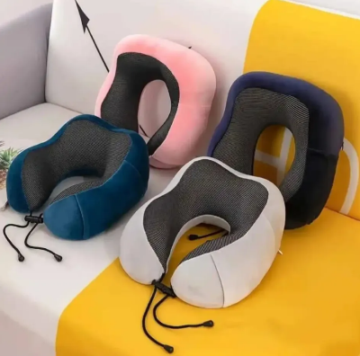 Picture of U Shaped Memory Foam Neck Pillow Multicolor