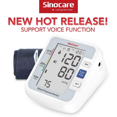 Picture of SinoHealth Digital Blood Pressure Monitor White M (8.7 - 12.5 inch)