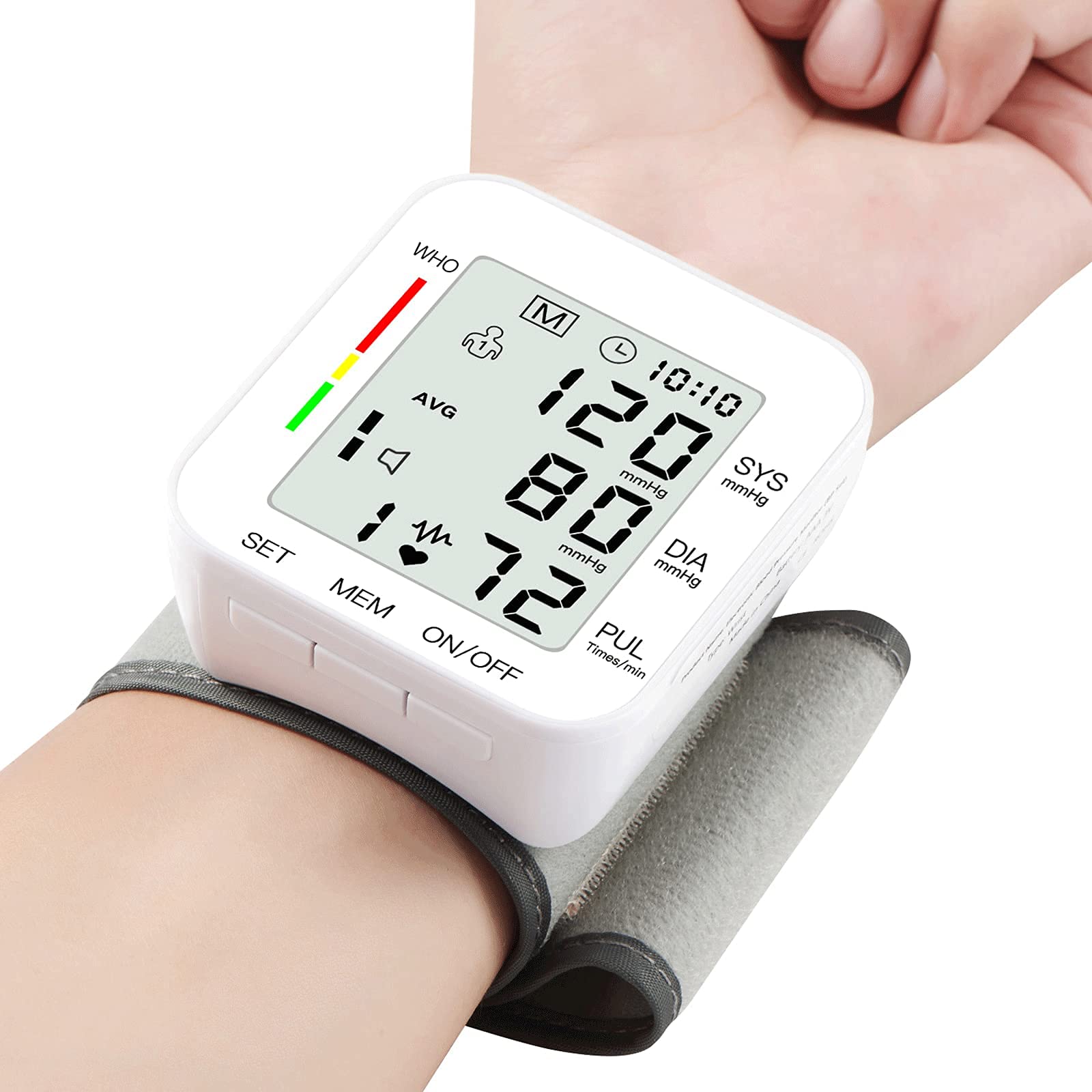 Picture of Wrist  Digital Wrist Blood Pressure Monitor Multicolor