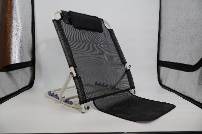 Picture of Folding Bed Back Rest - 6-gear Adjustable Backrest Bed Support for Elderly & Disabled for Sit up or Reclined Position,Read,Eat in Bed Black- Blue