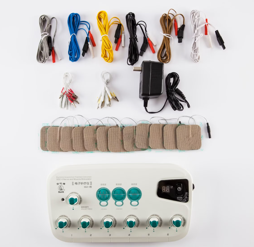 Picture of New Hwato SDZ-II Upgrade 100V-240V Electronic Acupuncture Stimulator Machine 6 Output Channel Body Massager Therapeutic White