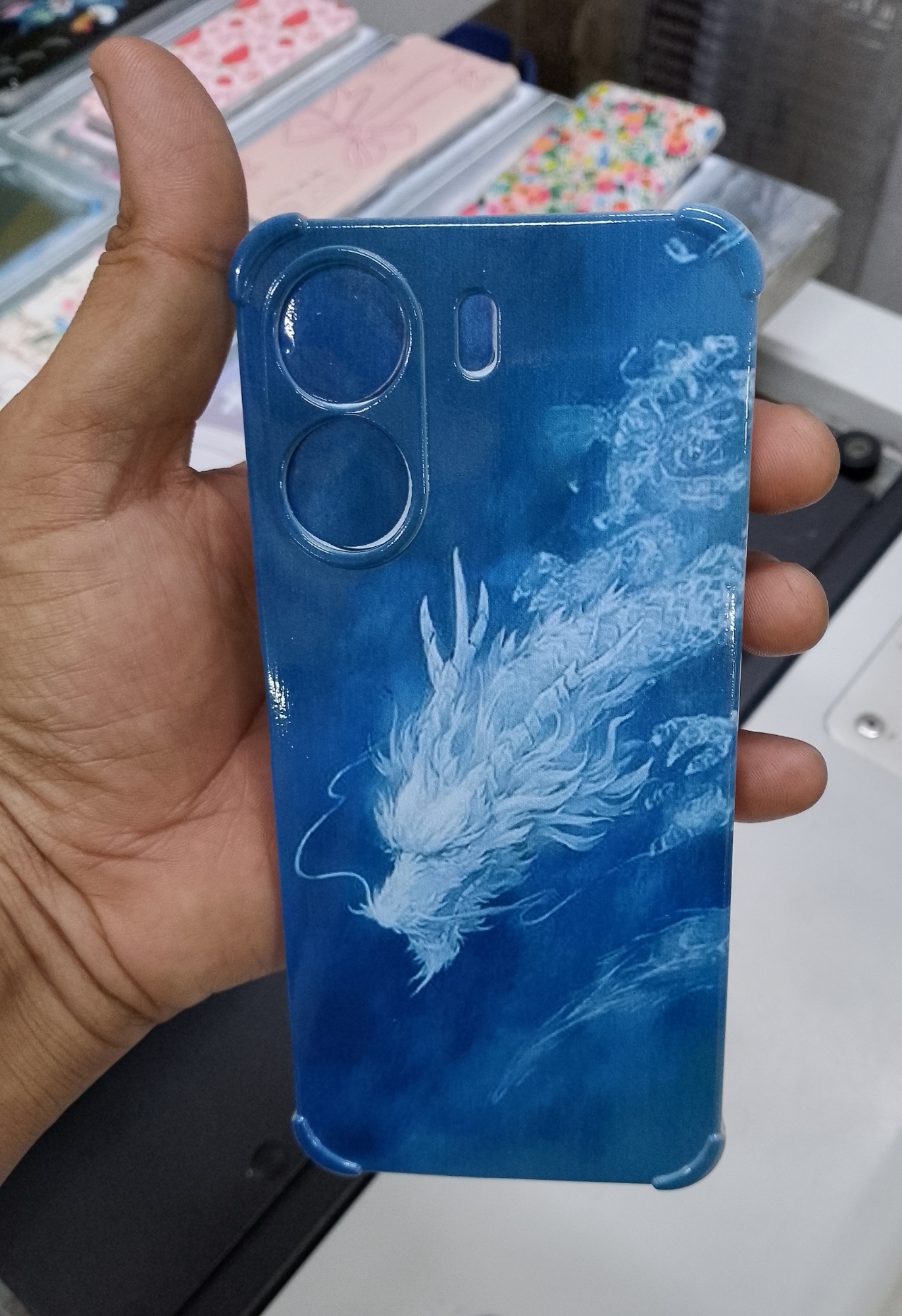Picture of Sublimation Customize mobile back Cover Multicolor
