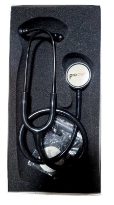 Picture of Procare Dulcet Black Stethoscope for Doctors and Medical Students Orange