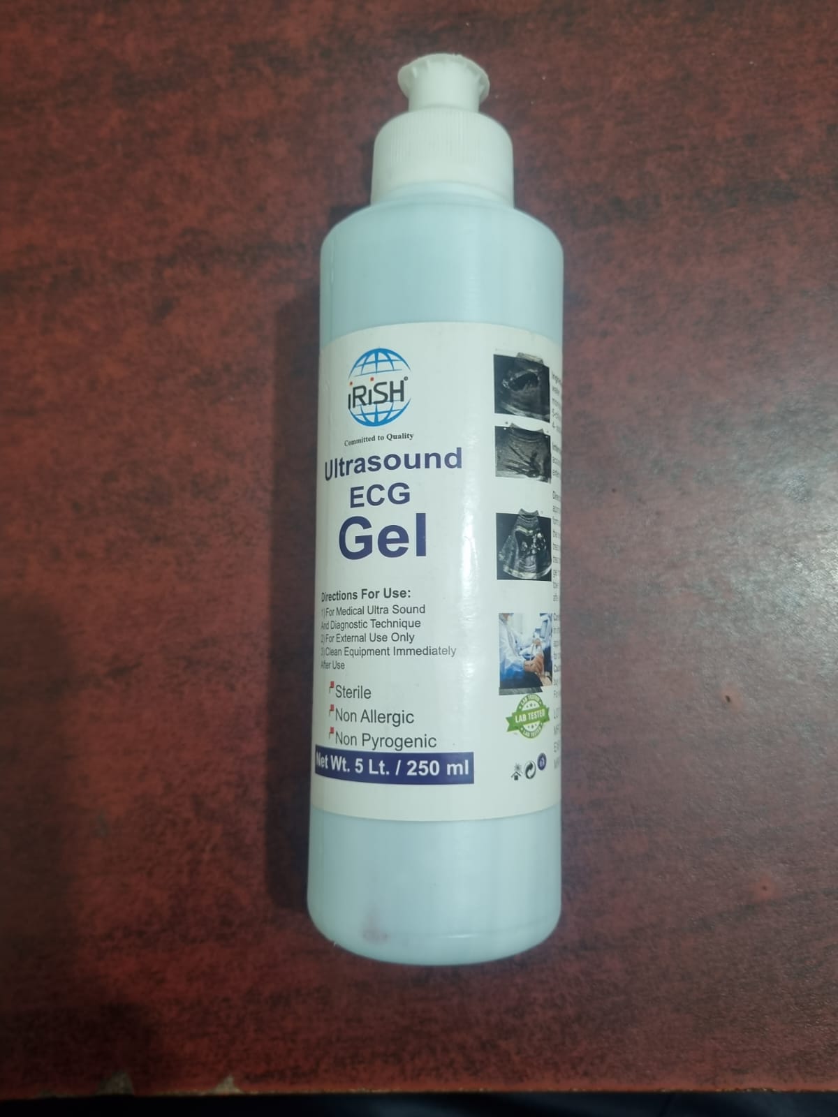 Picture of Ultrasound Ecg Gel iRiSH 250ml Blue
