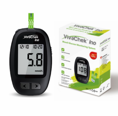 Picture of VivaChek Ino Glucose Monitoring System with 10 strip Black