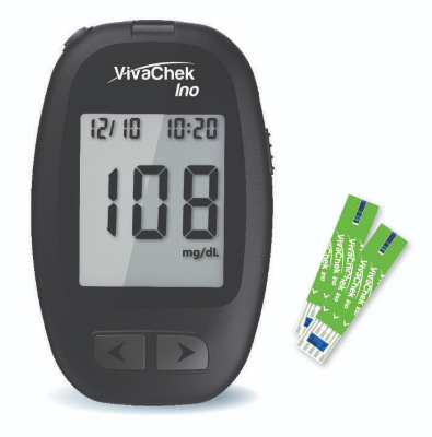 Picture of VivaChek Ino Glucose Monitoring System with 10 strip Black