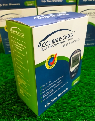 Picture of Premium Quality Accurate Check Blood Glucose Monitor Machine with 10 strip SHC-BG202 Same as picture 