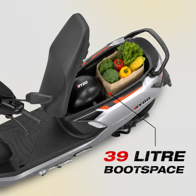 Picture of RYDO Blaze Pro-Silver Electric Scooter(Extended Mileage)