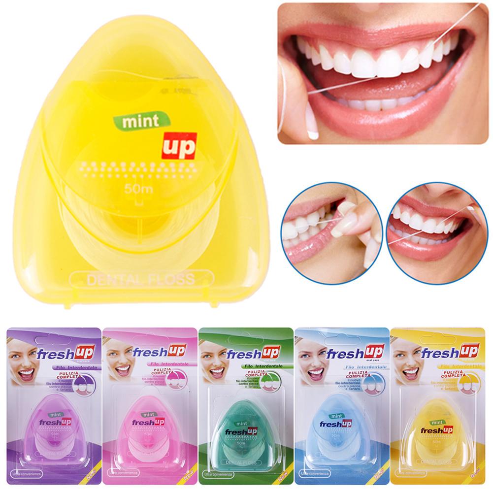 Picture of Fresh Up Oral Care Dental Floss Mint Flavour 50 meter (Factory Sealed) by DD Blue