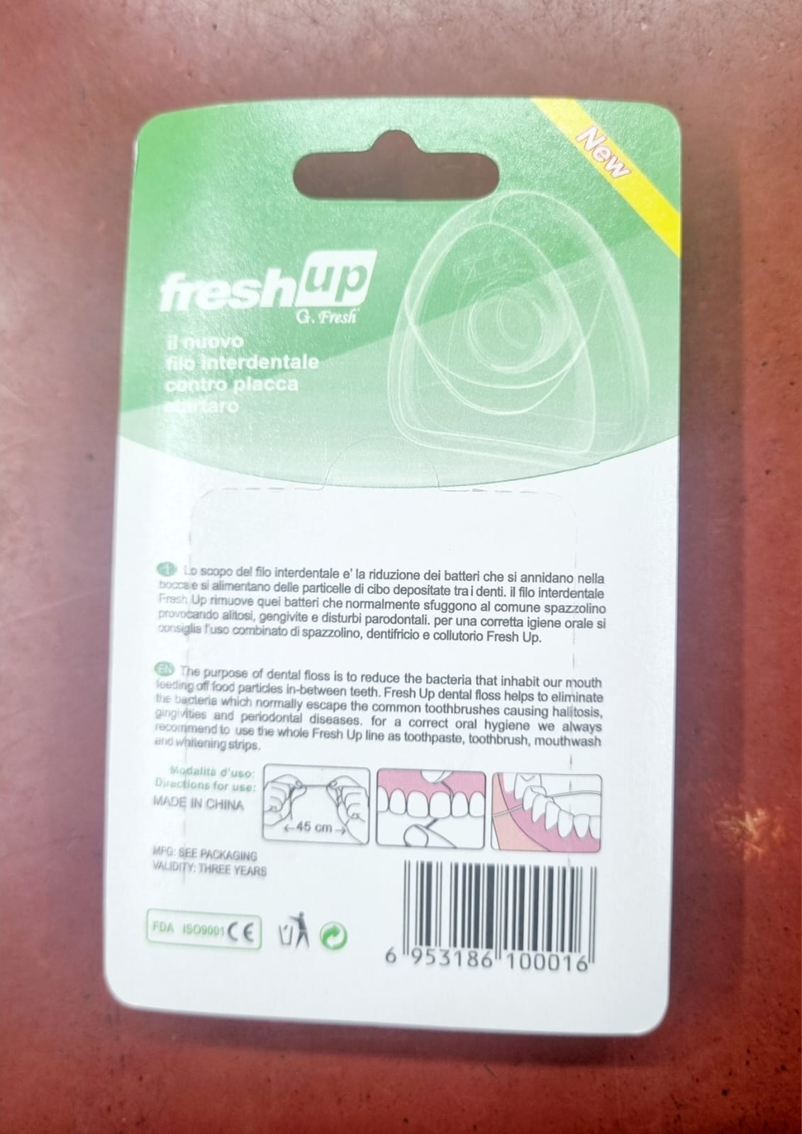 Picture of Fresh Up Oral Care Dental Floss Mint Flavour 50 meter (Factory Sealed) by DD Multicolor