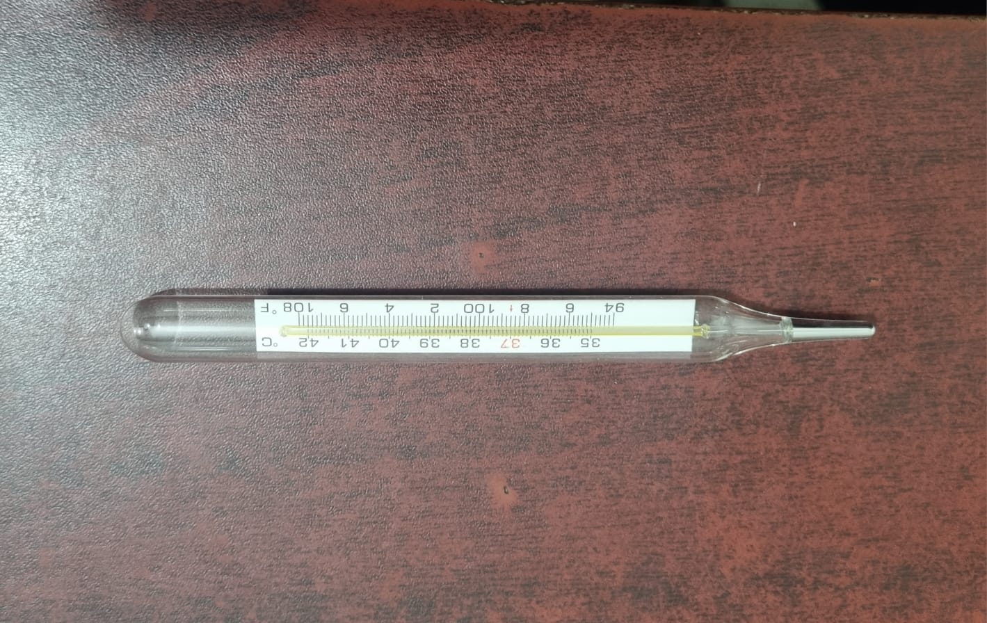 Picture of Toshiba clinical glass Thermometer White