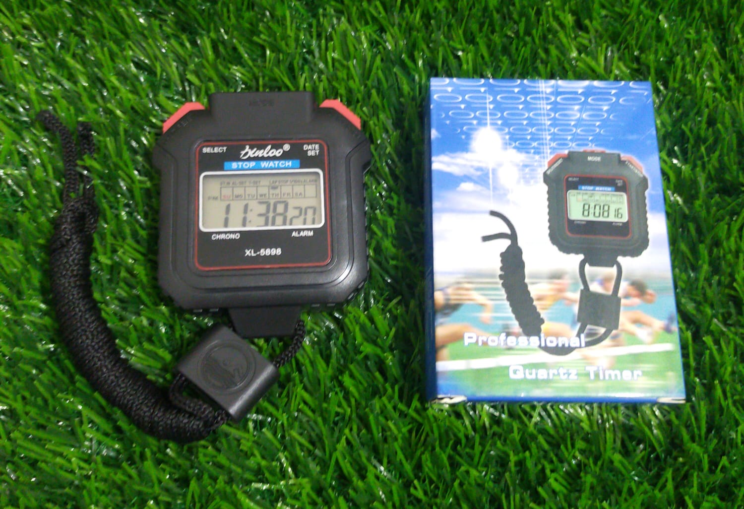 Picture of Waterproof Digital LCD Built-in Compass Stopwatch Chronograph Timer Counter Sports Alarm Black