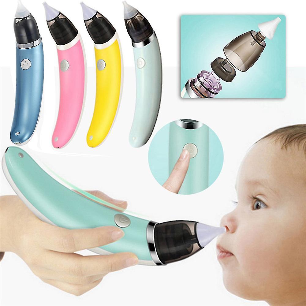 Picture of Baby Nasal Aspirator, Electric Nose Mucus Cleaner for Newborns and Toddlers, Rechargeable Automatic Booger Suctioner for Babies with 5 Levels Suction Multicolor