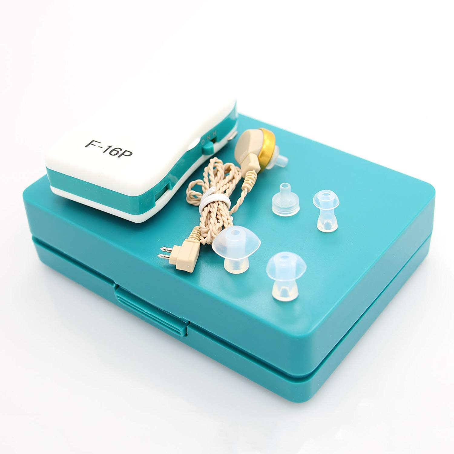 Picture of Personal Sound (F-16P Pocket Hearing Aid) for Elders Moderate Hearing Loss (3 Month Seller Warranty) 
