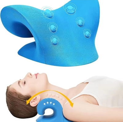 Picture of Traction Device Shoulder Massage Pillow Spine Correction  Support Drop shipping order, Wholesale & CSV order Blue