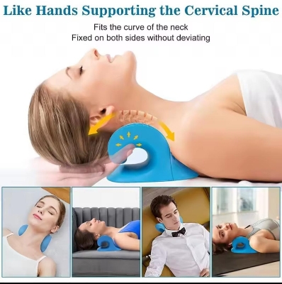 Picture of Traction Device Shoulder Massage Pillow Spine Correction  Support Drop shipping order, Wholesale & CSV order Blue