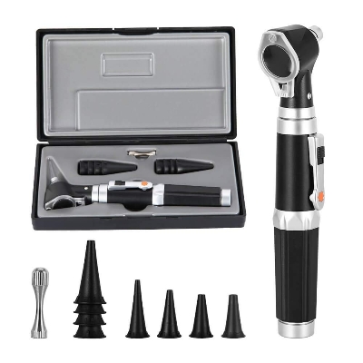 Picture of Magnification Diagnostic Ear Scope With LED Direct Illumination Light, Health Tool for Doctors, Nurses, Adults, Kids, Baby, Elder, Pets, Animals Black