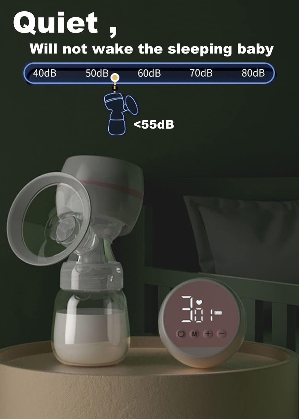Picture of Breast The electric breast featuring with 2 and 9 level speed adjustment, quick and sturdy massage to help get rid of lumps, produces more milk in a shorter for time, and offer comfortable massage during the process, a perfect convenient breast bump for w 